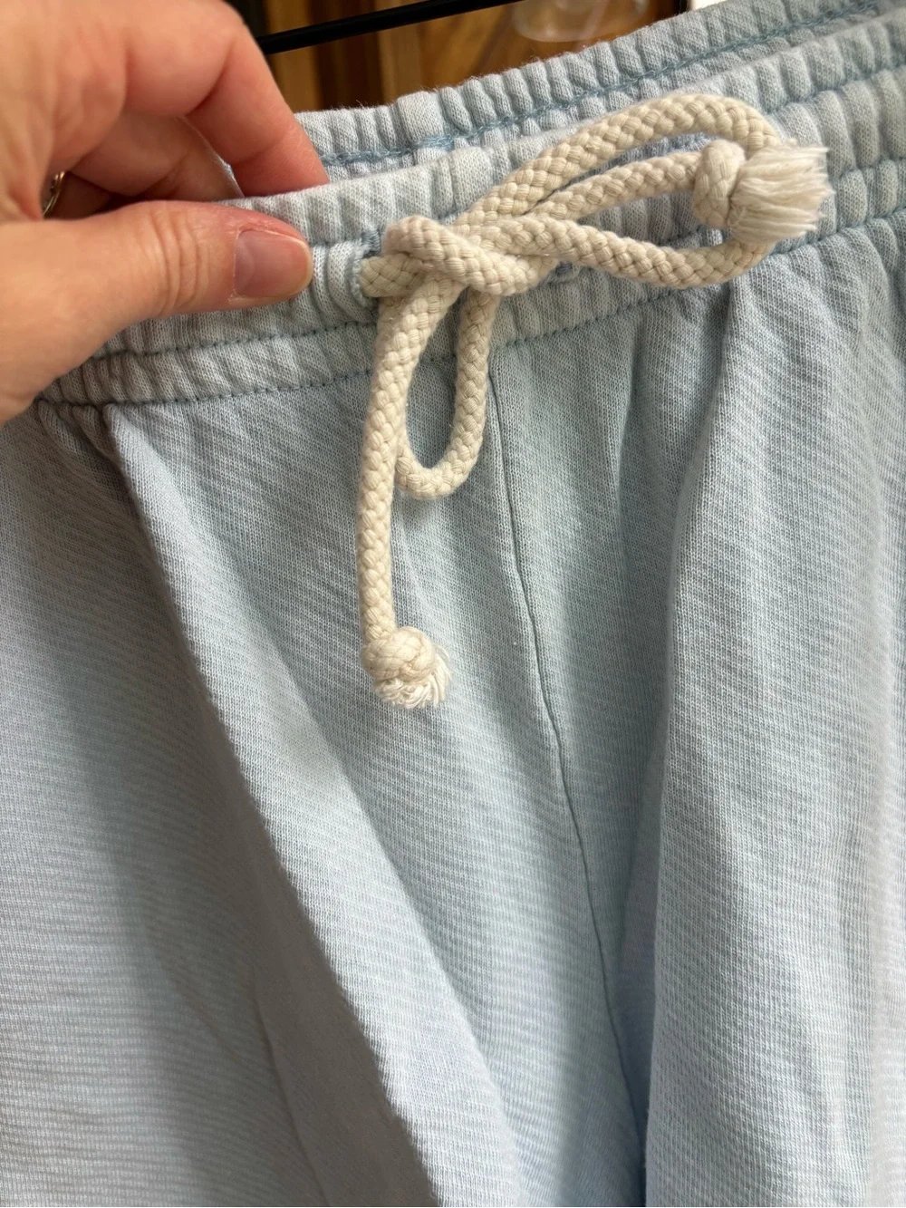 Universal Thread Pale Blue Ribbed Tank & Shorts Matching Set